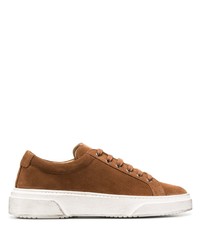 rotbraune Wildleder niedrige Sneakers von Manuel Ritz