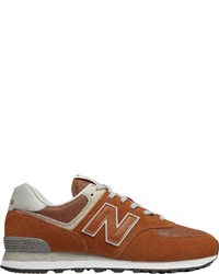 rotbraune Wildleder niedrige Sneakers von New Balance