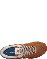 rotbraune Wildleder niedrige Sneakers von New Balance