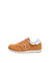 rotbraune Wildleder niedrige Sneakers von New Balance