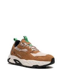 rotbraune Wildleder niedrige Sneakers von Puma