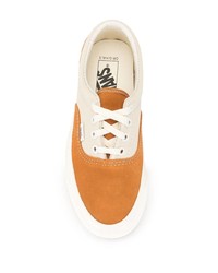 rotbraune Wildleder niedrige Sneakers von Vans