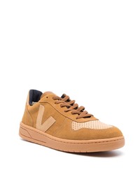 rotbraune Wildleder niedrige Sneakers von Veja