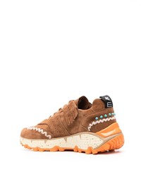 rotbraune Wildleder niedrige Sneakers von Etro