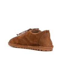 rotbraune Wildleder Oxford Schuhe von Marsèll