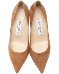 rotbraune Wildleder Pumps von Jimmy Choo