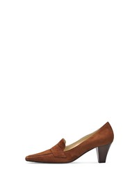 rotbraune Wildleder Pumps von Evita