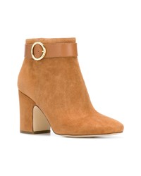 rotbraune Wildleder Stiefeletten von MICHAEL Michael Kors