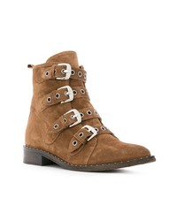 rotbraune Wildleder Stiefeletten von Via Roma 15