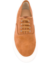 rotbraune Wildleder Turnschuhe von Common Projects