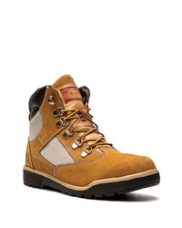 rotbraune Wildlederarbeitsstiefel von Timberland