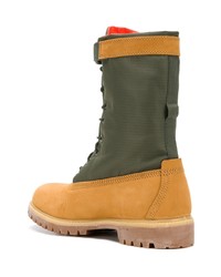 rotbraune Wildlederarbeitsstiefel von Timberland