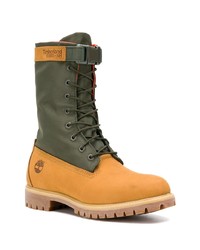 rotbraune Wildlederarbeitsstiefel von Timberland