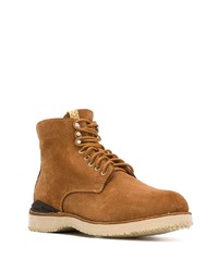 rotbraune Wildlederfreizeitstiefel von VISVIM