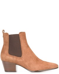 rotbraune Wildlederstiefel von Sam Edelman