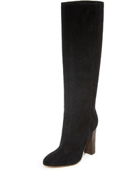 rotbraune Wildlederstiefel von Club Monaco