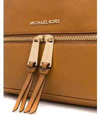 rotbrauner Leder Rucksack von MICHAEL Michael Kors