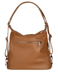 rotbrauner Leder Rucksack von SAMANTHA LOOK
