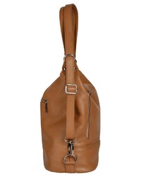 rotbrauner Leder Rucksack von SAMANTHA LOOK