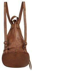 rotbrauner Leder Rucksack von SAMANTHA LOOK