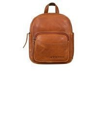 rotbrauner Leder Rucksack von STILORD