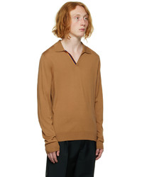 rotbrauner Polo Pullover von Paul Smith