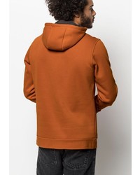 rotbrauner Pullover mit einem Kapuze von Jack Wolfskin