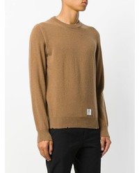 rotbrauner Pullover mit einem Rundhalsausschnitt von Department 5