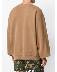 rotbrauner Pullover mit einem Rundhalsausschnitt von Yeezy