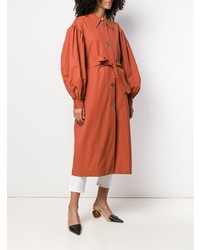 rotbrauner Trenchcoat von Isa Arfen