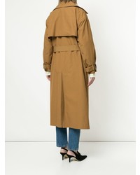 rotbrauner Trenchcoat von Muller Of Yoshiokubo