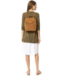 rotbrauner Wildleder Rucksack von Loeffler Randall