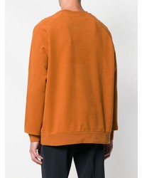 rotbraunes bedrucktes Sweatshirt von Calvin Klein 205W39nyc