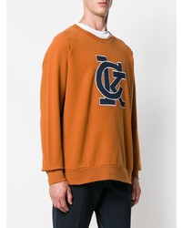 rotbraunes bedrucktes Sweatshirt von Calvin Klein 205W39nyc