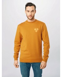 rotbraunes bedrucktes Sweatshirt von Scotch & Soda