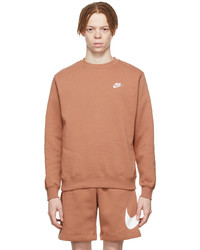 rotbraunes Fleece-Sweatshirt von Nike