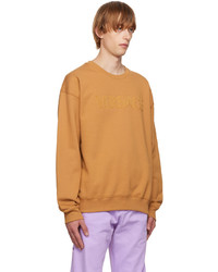 rotbraunes Fleece-Sweatshirt von Versace