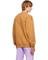 rotbraunes Fleece-Sweatshirt von Versace