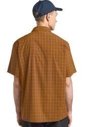 rotbraunes Kurzarmhemd von Jack Wolfskin