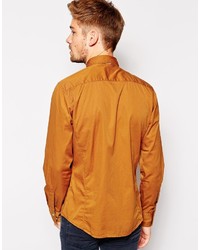 rotbraunes Langarmhemd von Boss Orange