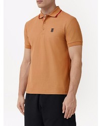 rotbraunes Polohemd von Burberry