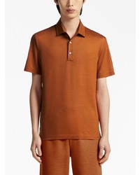 rotbraunes Polohemd von Zegna