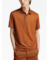 rotbraunes Polohemd von Zegna