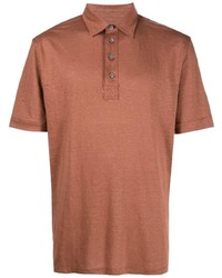 rotbraunes Polohemd von Zegna