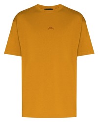 rotbraunes T-Shirt mit einem Rundhalsausschnitt von A-Cold-Wall*