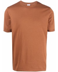 rotbraunes T-Shirt mit einem Rundhalsausschnitt von Aspesi