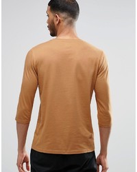 rotbraunes T-Shirt mit einem Rundhalsausschnitt von Asos