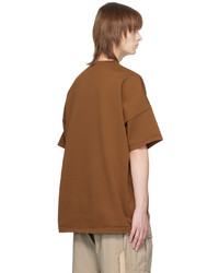 rotbraunes T-Shirt mit einem Rundhalsausschnitt von F/CE