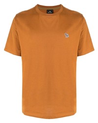 rotbraunes T-Shirt mit einem Rundhalsausschnitt von PS Paul Smith