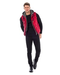 rote ärmellose Jacke von Cipo & Baxx